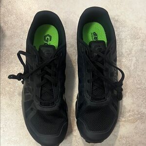 Inov-8 Black Athletic Shoes with Mesh Upper and Neon Accents trailfly g 270